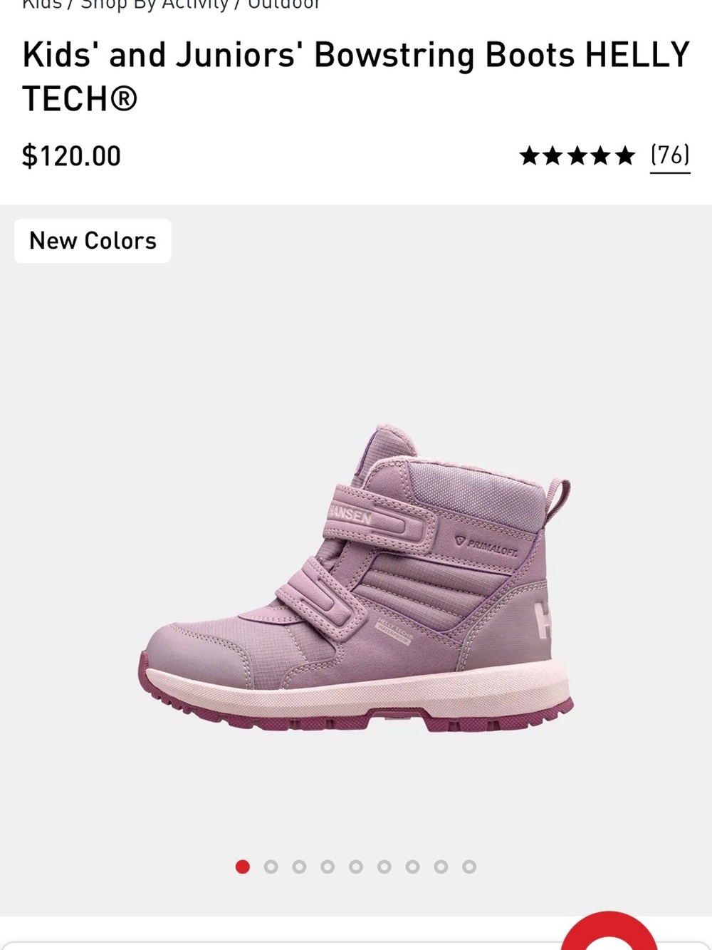Helly Hanson Winter Boots Toddler Girl Purple Shoes (Size 11)
